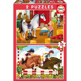 Cuidando caballos 2x48 pzs