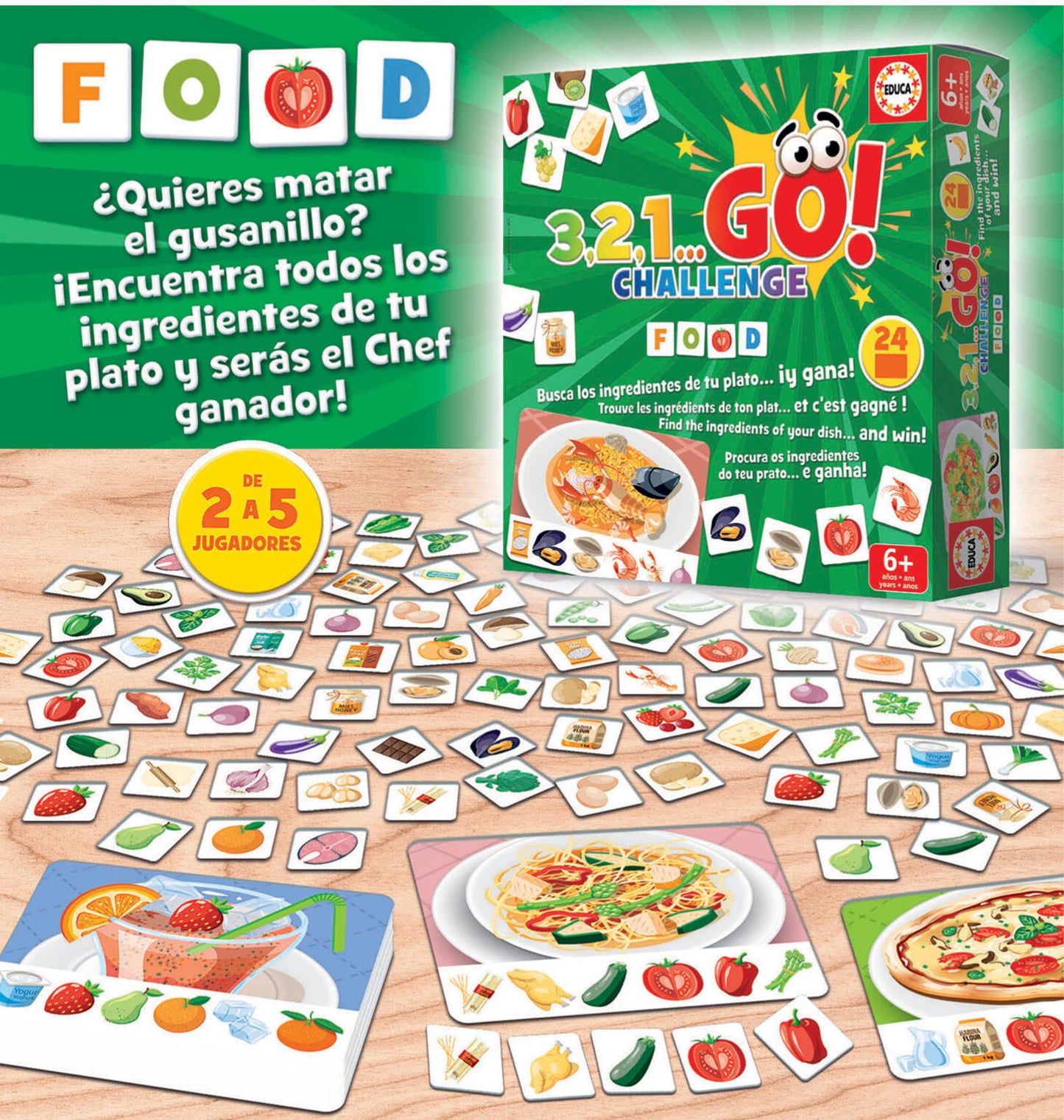 3,2,1 GO RETO COMIDA