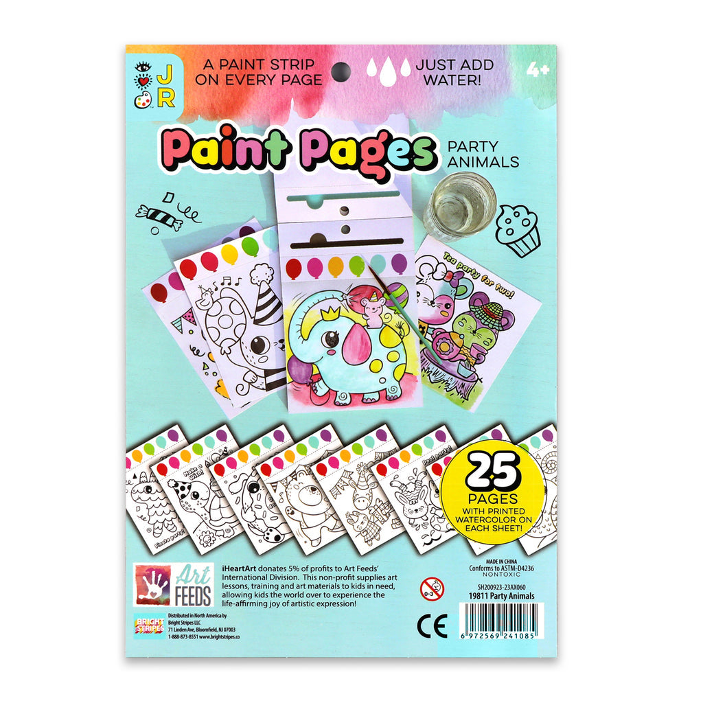 Páginas para Pintar Animales de Fiesta