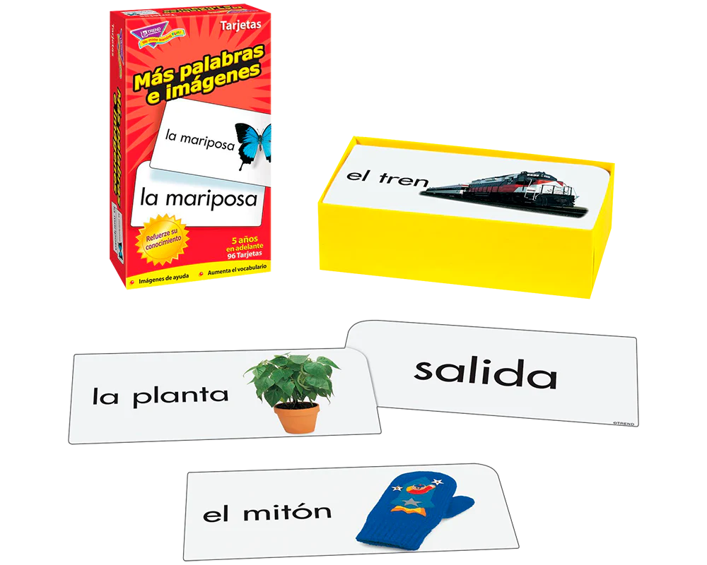 Más Palabras e Imágenes Español: Tarjetas Edu