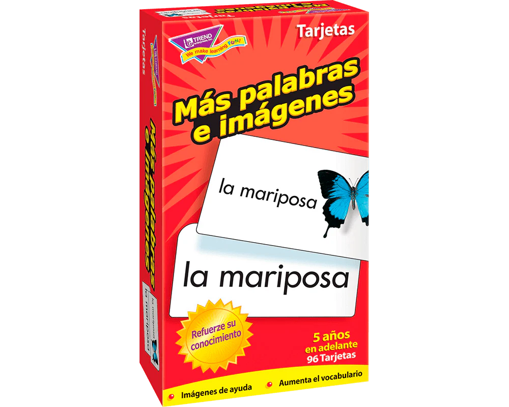 Más Palabras e Imágenes Español: Tarjetas Edu