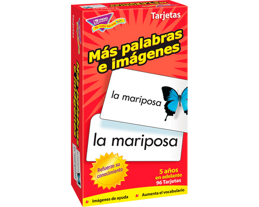 Más Palabras e Imágenes Español: Tarjetas Edu
