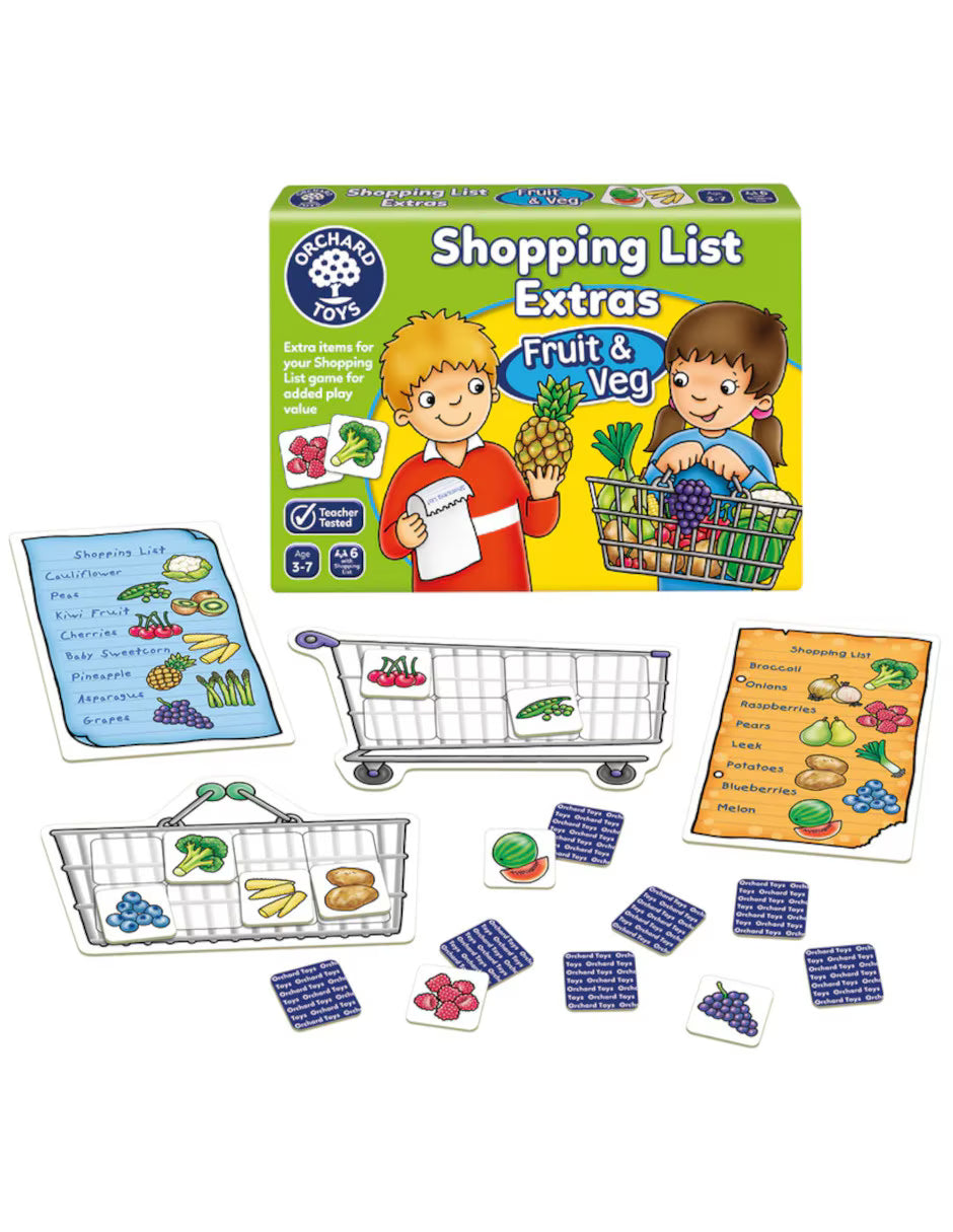Shopping List Extras Fruit and Veg