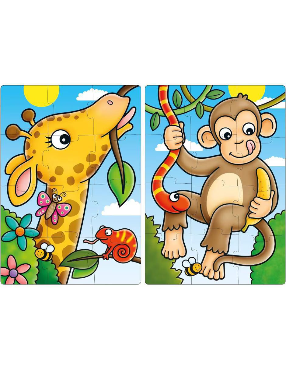 Rompecabezas First Jungle Friends 2 x 12 piezas