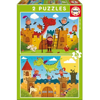 Dragones y caballeros 2x48 pzs