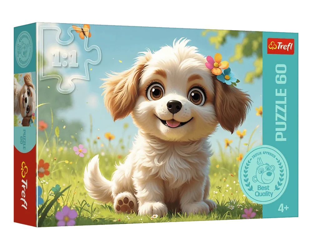 CACHORRO Rompecabezas Infantil de 60 Piezas Trefl