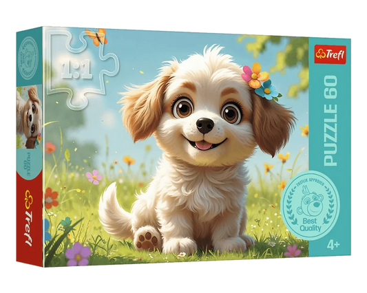 CACHORRO Rompecabezas Infantil de 60 Piezas Trefl