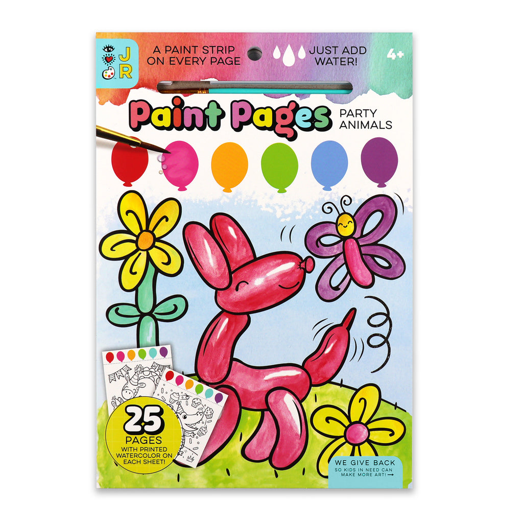 Páginas para Pintar Animales de Fiesta