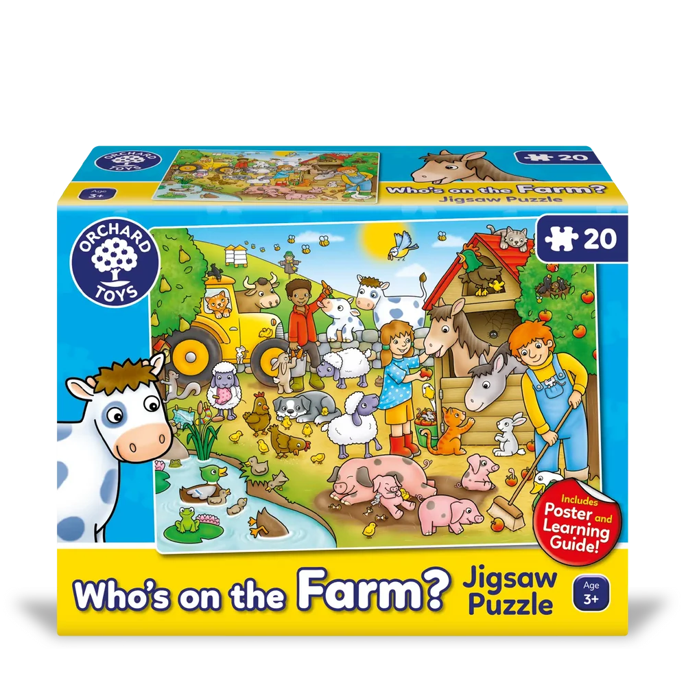 Rompecabezas Whos on the Farm 20 pzs
