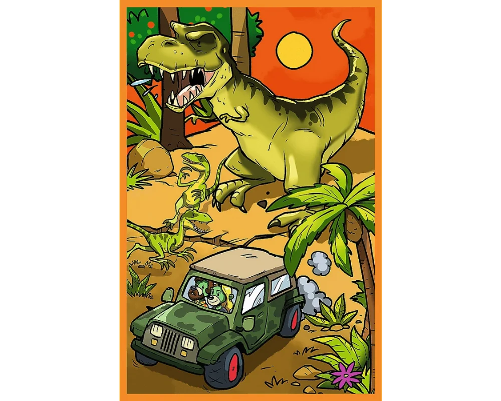 EL MUNDO DE LOS DINOSAURIOS Rompecabezas 3 x 80 pzs TREFL