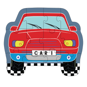 Rompecabezas CARS 12 piezas - FLOSS AND ROCK