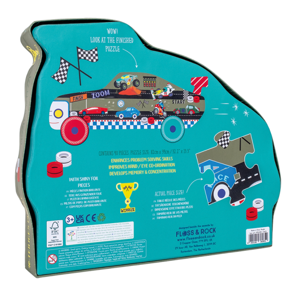 Rompecabezas Infantil AUTOS 40 Piezas – Floss and Rock