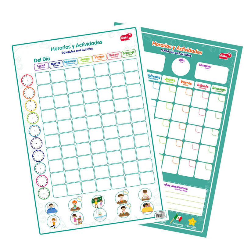 Lámina Horarios y Actividades