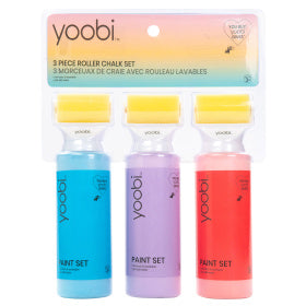 Rodillos pinta Banquetas, 3 Piezas (azul, morado y rojo) / ROLLER PAINT CHALK SET