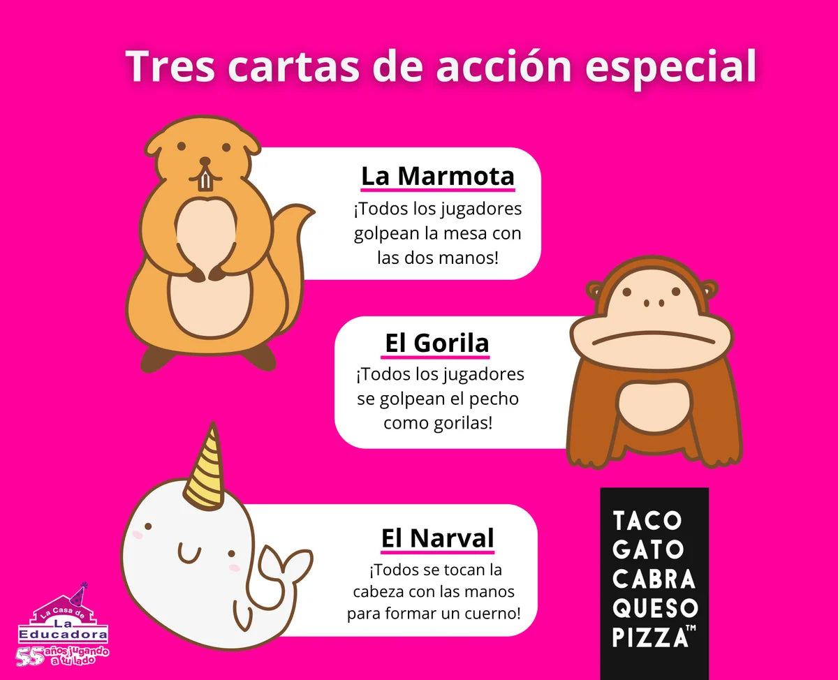 Taco, Gato, Cabra, Queso, Pizza