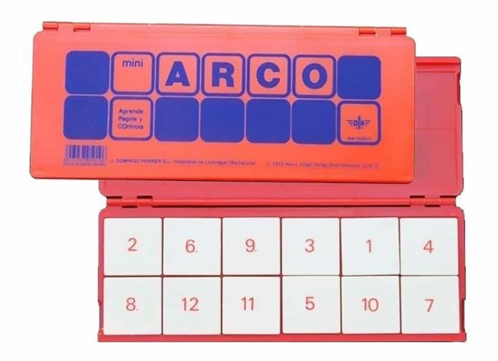Estuche de control naranja 12 fichas MIN ARCO