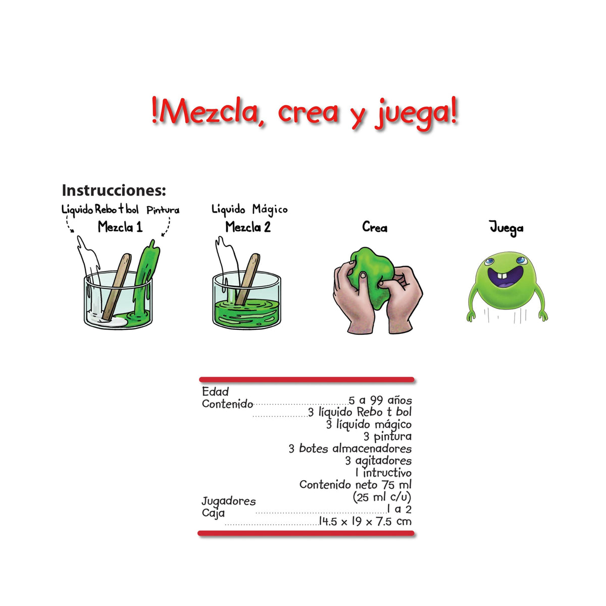 Kit rebo t bol - Haz tus propias pelotas saltarinas