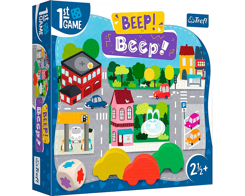 Mi primer juego ¡Beep, beep! Juego de Mesa Trefl