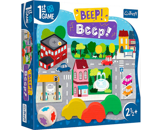 Mi primer juego ¡Beep, beep! Juego de Mesa Trefl