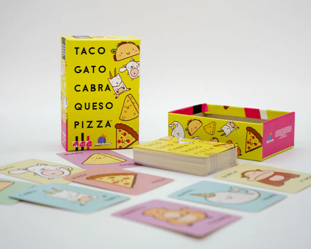 Taco, Gato, Cabra, Queso, Pizza En Español Blue Orange